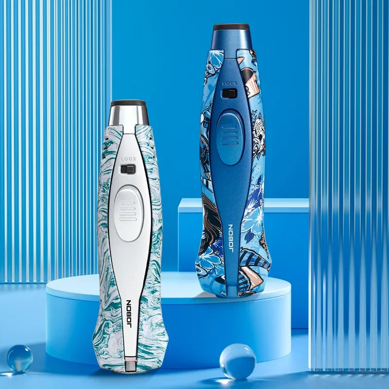 JOBON's New Spray Gun Windproof Inflatable Lighter, Cigar Specific Straight Jet Lighter, Cigar Accessories, Men's Gift