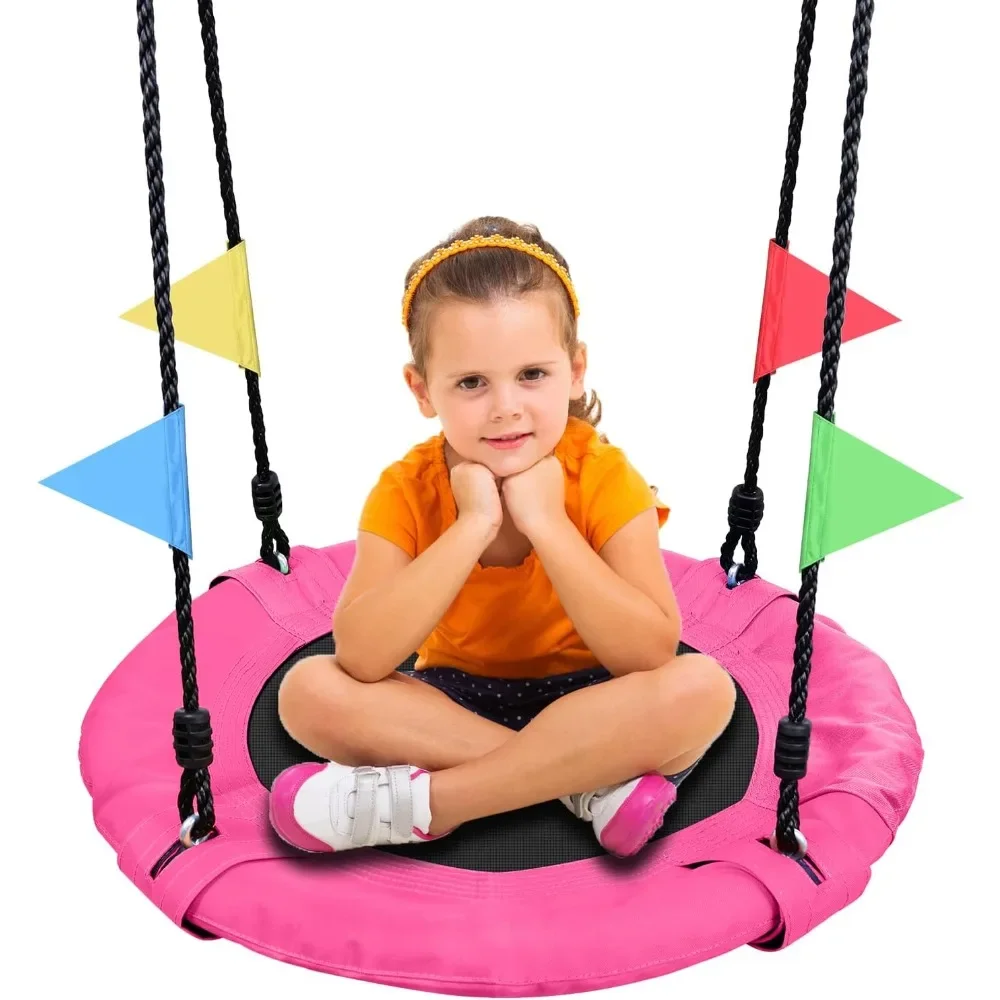 

24" Kids Tree Swing - Outdoor Small Swings with 900D Oxford Fabric, Backyard Play Equipment for Children Ages 3-12