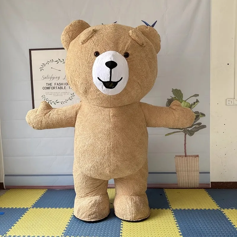 

260cm Inflatable America Bear Teddy Bear Mascot Costume Advertising Ceremony Fancy Dress Party Anime Stage Perform Show Props