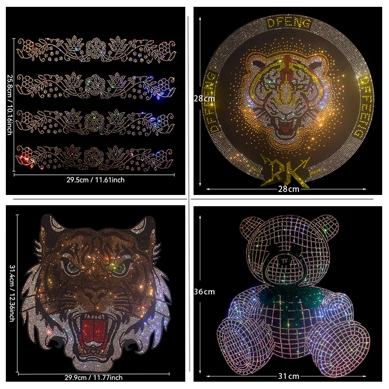 高品質のラインストーン刺繍。-tシャツ、ジーンズ、衣料品、diyクリスタルパッチに刺繍されています。