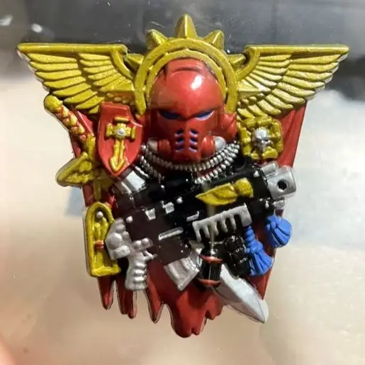 Space Marines 2 Camp Commemorative Medallion Alloy Warhammer 40K Badge Brooch Pendant