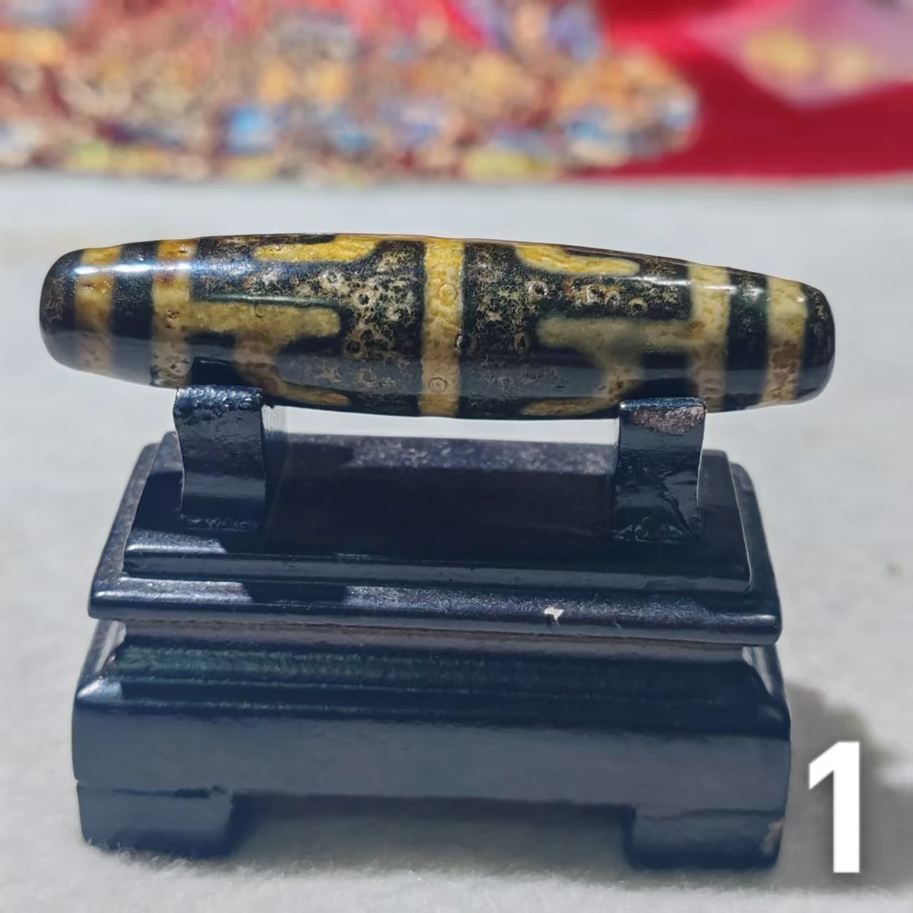 

1pcs/lot Jewelry loose Tibetan yellow withered teeth dzi beads natural agate DIY jewelry making gift oval ethnic style 48-58mm