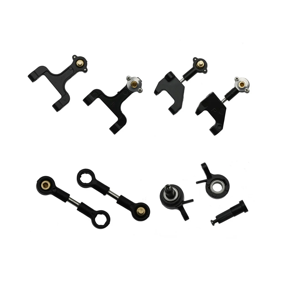 Metal Upper and Lower Swing Arm Steering Cup Set for WPL D12 D22 D32 D42 1/10 RC Car Upgrade Parts Spare Accessories