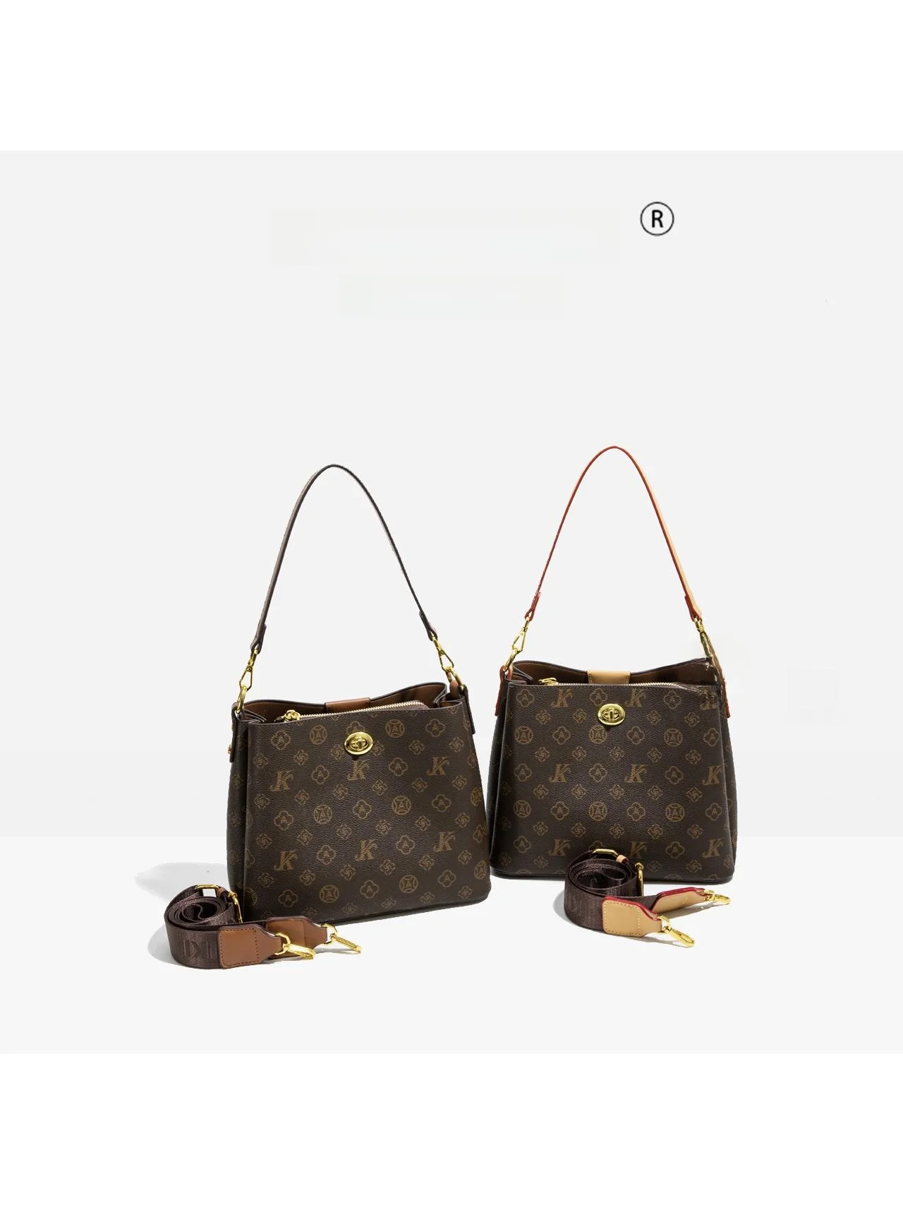 

Monica Chic 2025 Новая вместительная сумка-ведро, женская сумка через плечо, роскошная дамская сумка в британском стиле