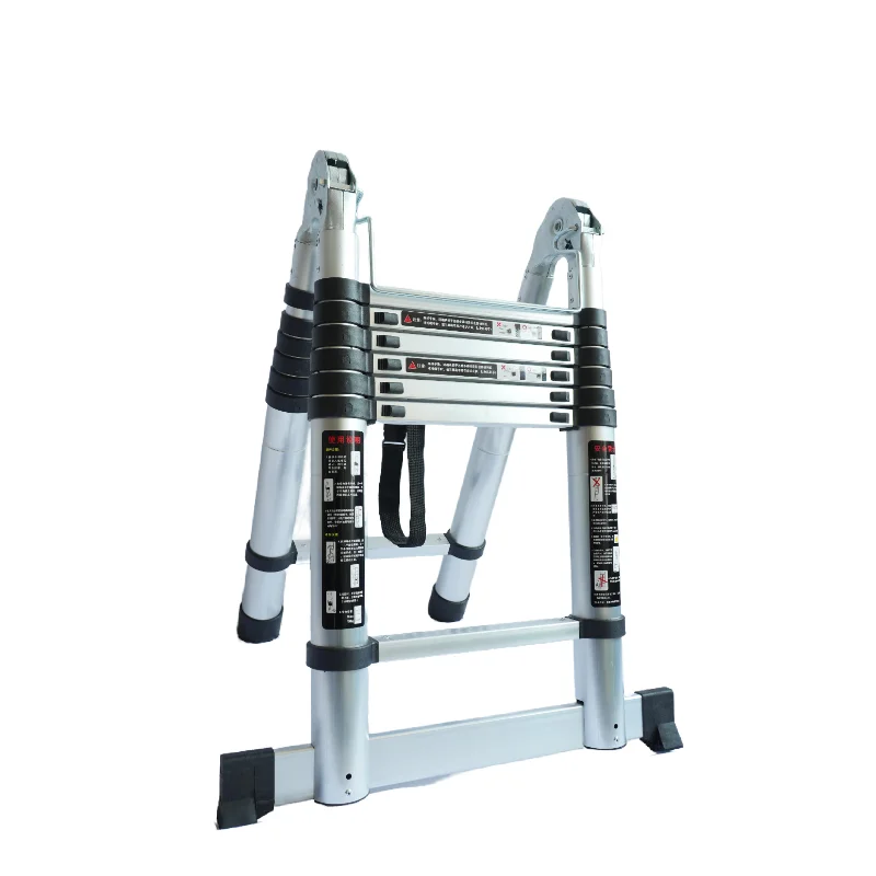 10 Meter 12+12 Steps Telescopic Ladder Multifunction Aluminum Folding Roofing Extension Ladder Telescopic Household Ladder