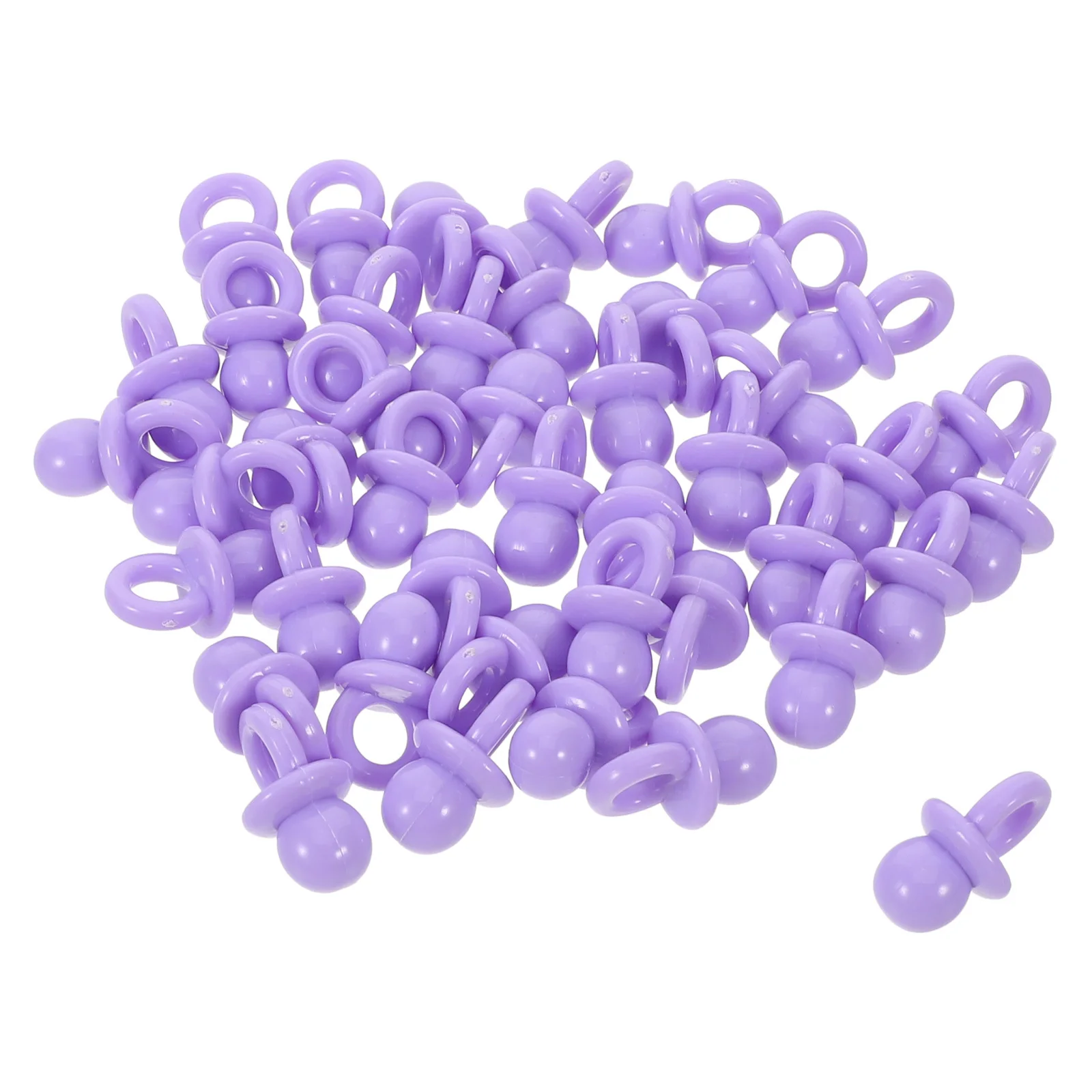 

60Pcs Mini Pacifier Resin Charms Cute Jewelry Making Craft Supplies Shower Accessories Phone Case Decoration DIY
