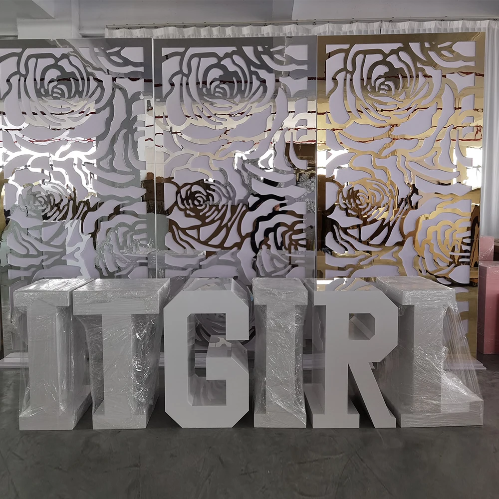 Manufacture Price hot sale Style Wedding Decoration High Quality White Acrylic Letter