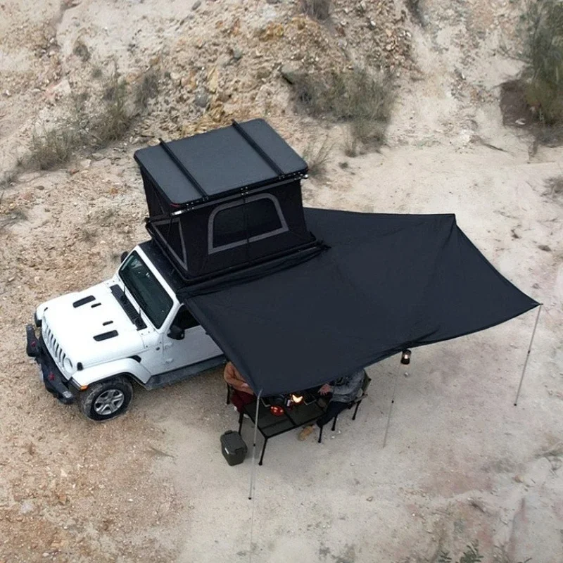 Hard shell car side tent, fan-shaped car side tent, sunshade canopy pergola