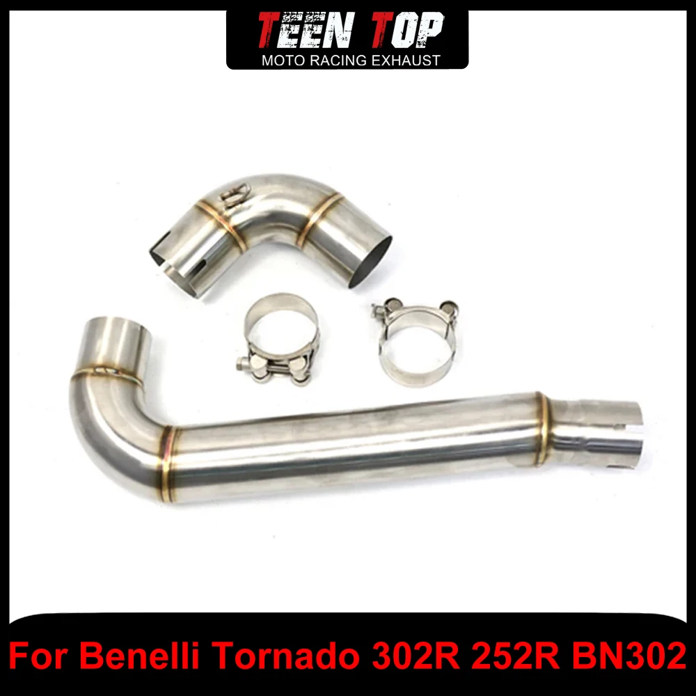 

Выхлопная труба мотоцикла Escape Moto Full Systems 51 мм для Benelli Tornado 302R 252R BN302, среднее звено, труба из нержавеющей стали