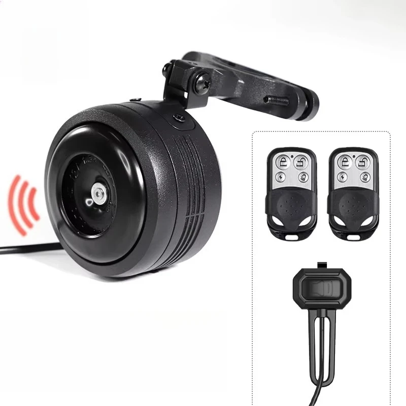 

Bicycle electric horn alarm, bell horn remote control, scooter alarm