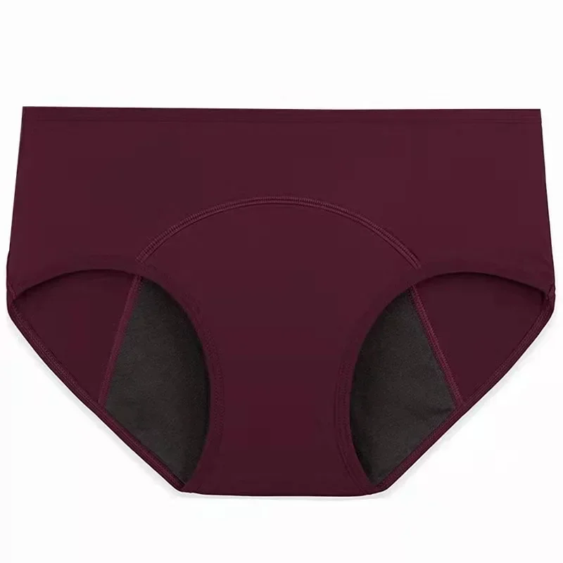 4pcs Pure Cotton Menstrual Panties Women's Large Size Physiological Briefs Lady Period Leak Proof Panty Girl Low Waist Underwear