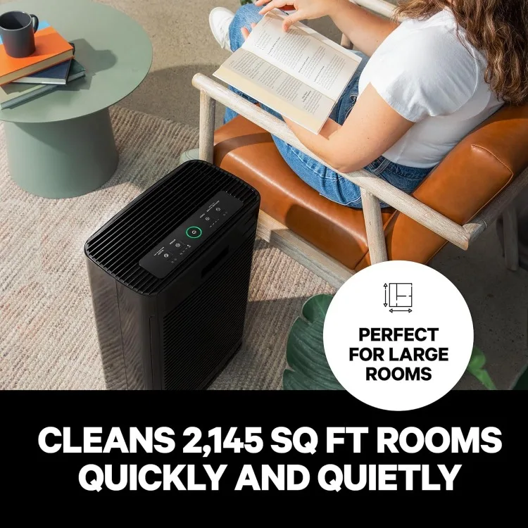 14 Air Purifier for Home Large Rooms - Covers 2,145 Sq Ft - Filters Up To 99.99% of Smoke, Pollen, Dust, VOCs and Common