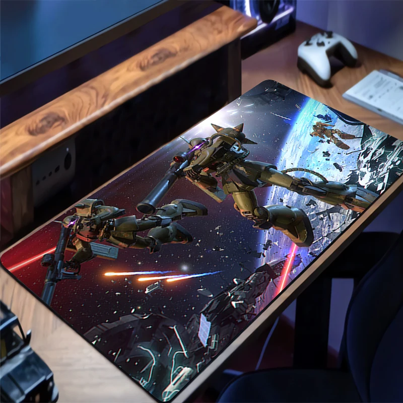 

Mouse Pad Mechanical Warrior Gundam Zaku II Mousepad Rubber Gaming Mats Laptop Desk Mat HD Mouse Mat PC Accessories Keyboard Pad