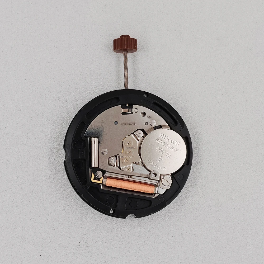 Ronda 515-6H Quartz Watch Movement Date at 6:00 Position Mod Replace Mechanism 515/515-6 Battery-Powered