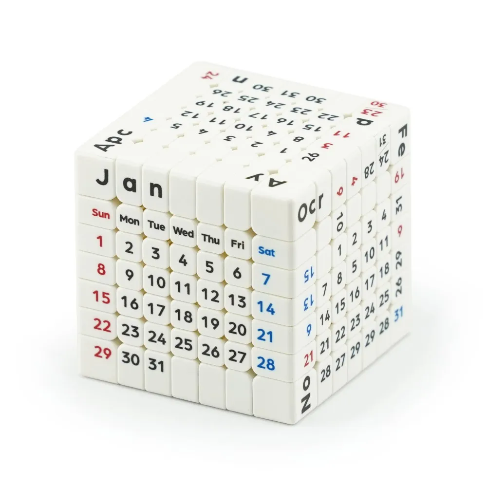 Z-Cube+Tribox Calendario 7x7 M Cubo magnetico Cubo di velocità senza adesivo Giocattoli professionali senza adesivi