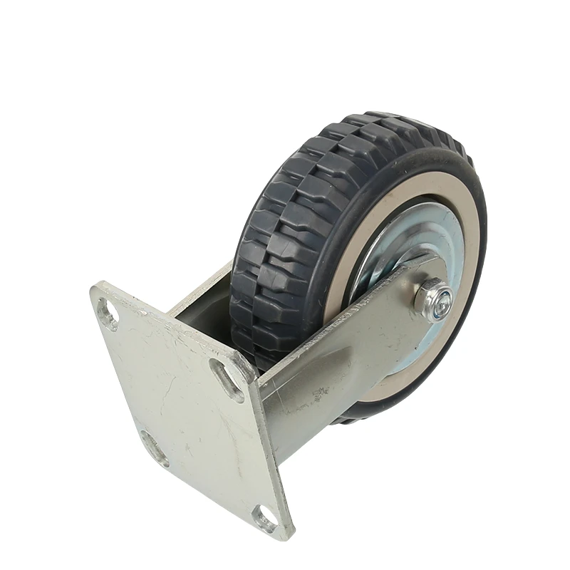 6-Inch Gray Bee Fire Fixed Wheel: Wear-Resistant Load-Bearing Wheel Specialized for Dining Cars
