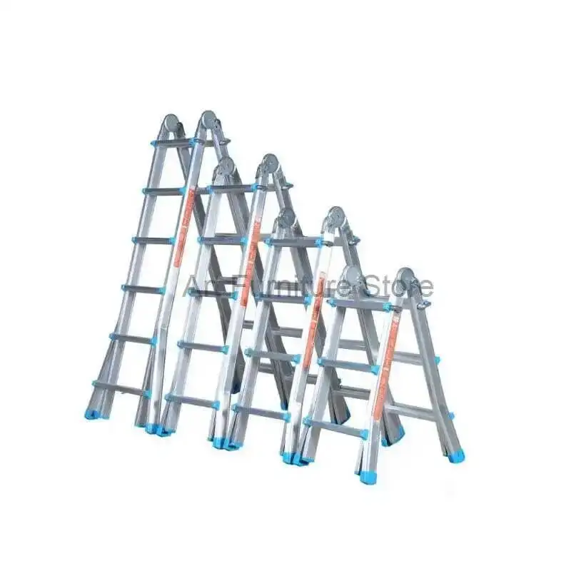 

Folding Ladders Aluminum Alloy Thickened Portable Engineering Ladder Multi-functional Herringbone Ladder Telescopic Step Ladders
