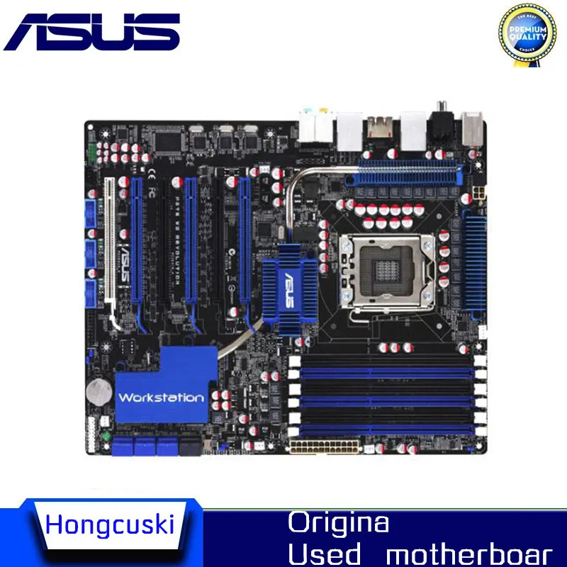 For ASUS P6T6 WS Revolution Used original motherboard Socket LGA 1366  DDR3 24G X58 Desktop Motherboard