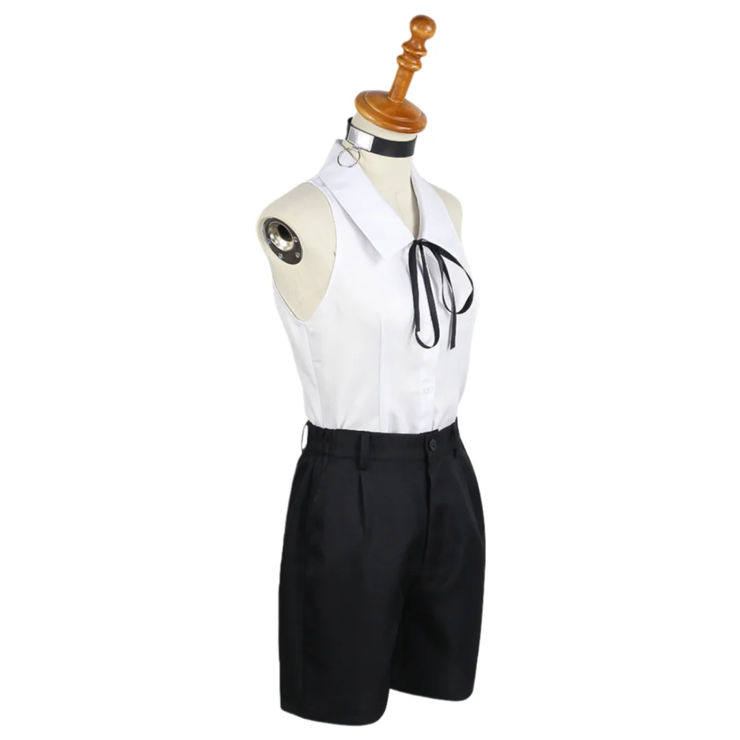 بالمنشار Reze تأثيري حلي شعر مستعار المرأة أنيمي موحدة هالوين