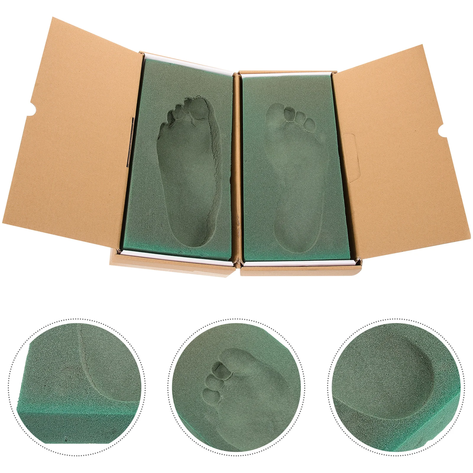 

Foot Molding Box Foam Casting Kit Impression Footprint Manual Water Heater DIY Case Orthotic Carton