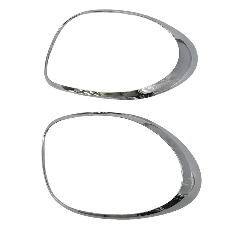 M50K-Left+ Right Silver Chrome Taillight Trim Covers For Fiat 500L 2014-2020 Parts 68235996AA 68235995AA