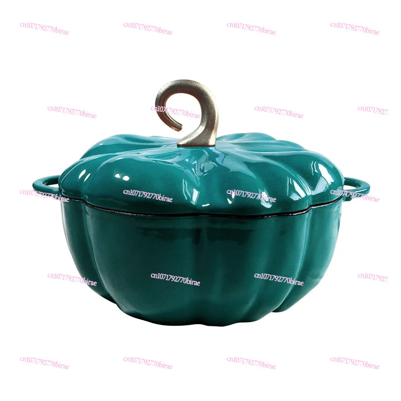 New Enamel Cast Iron Pot Dutch Oven Cookware Design Pumpkin Creativity  Coating Non Stick Casserole Pot with Lid