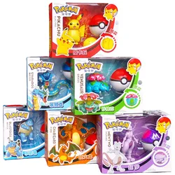 Pokemon WCT Battle Feature Figures Pet Elf Ball Belt Retractable Boxed Pocket Monster Pokeball Version Toys Gifts