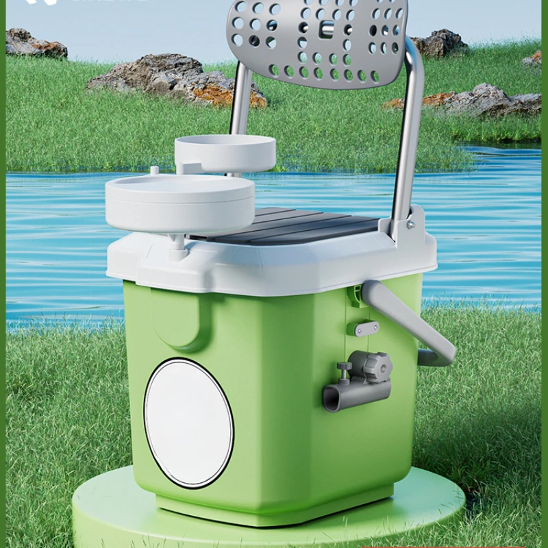 Multifunctional fishing box can sit thickened ultra-light full set of equipment fishing gear fish live fish bucket platform