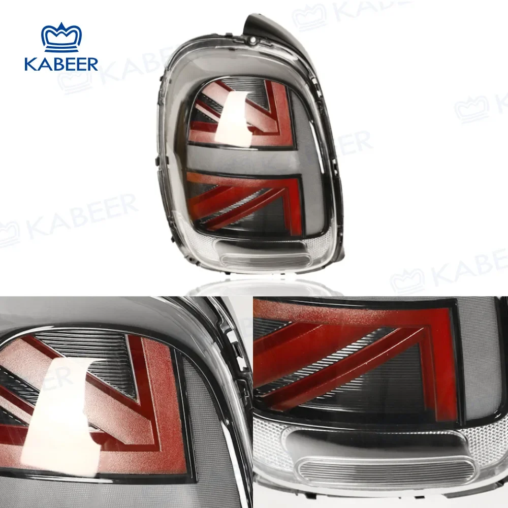 Suitable For BMW F55/F56/F57 Modified And Upgraded Tail Lights, Mini Curved Lights, Black And Red Breathing Version Tail Lights