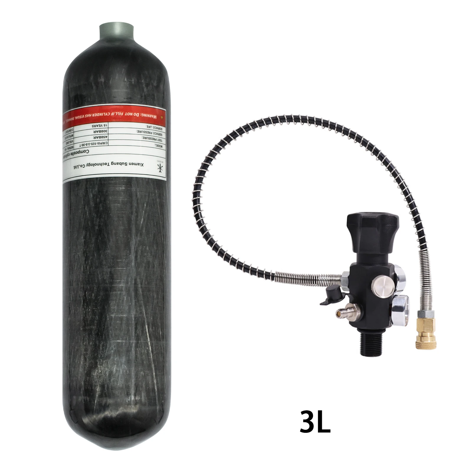 High Pressure Carbon Fiber Charging Cylinder Tank