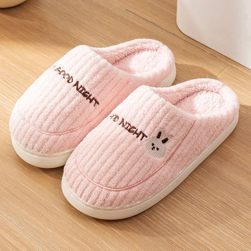 Men's Winter Slippers Closed Toe - Plush Lined Fleece Warm Soft Sole Anti-Slip Indoor House Shoes, Non-Odor Cotton Slippers for