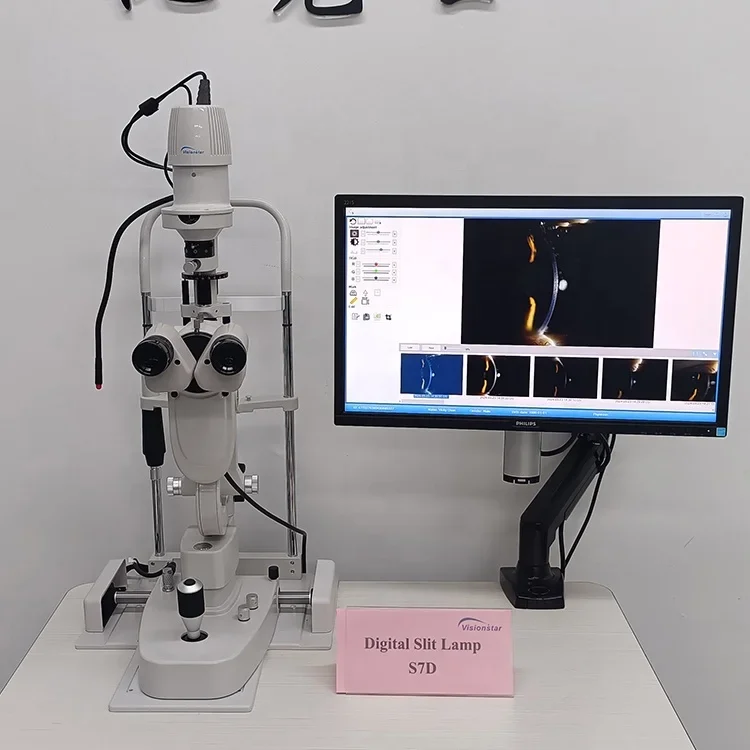 Microscopio con lámpara de hendidura S7D (con software)