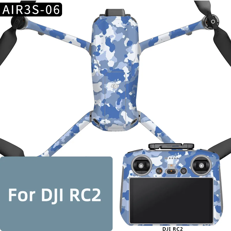 For DJI Air 3S Drone RC2 Remote Controller Sticker PVC Protective Film Anti-scratch Skins Personalized Refit Air3s Accessories