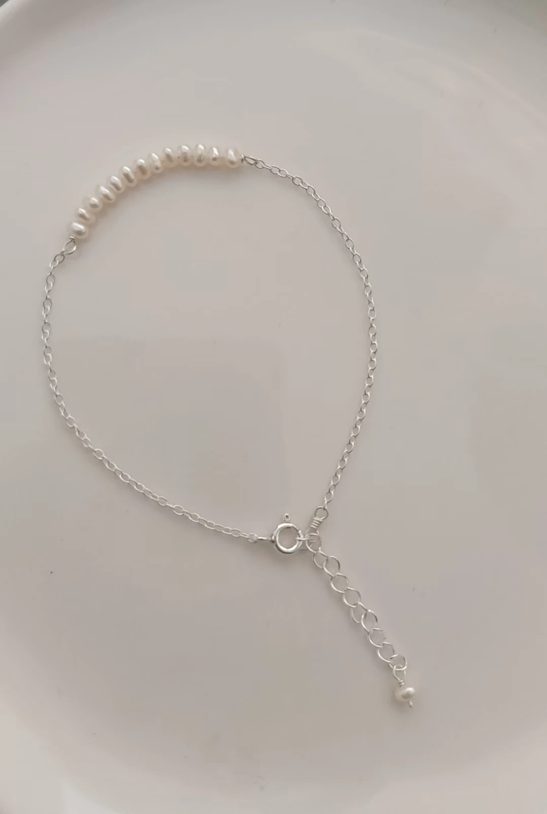 

Серебряный браслет с пресноводным жемчугом 925, SL0213