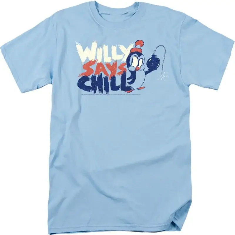 CHILLY WILLY I SAY CHILL Licensed Adult Men's T shirt SM 3XL