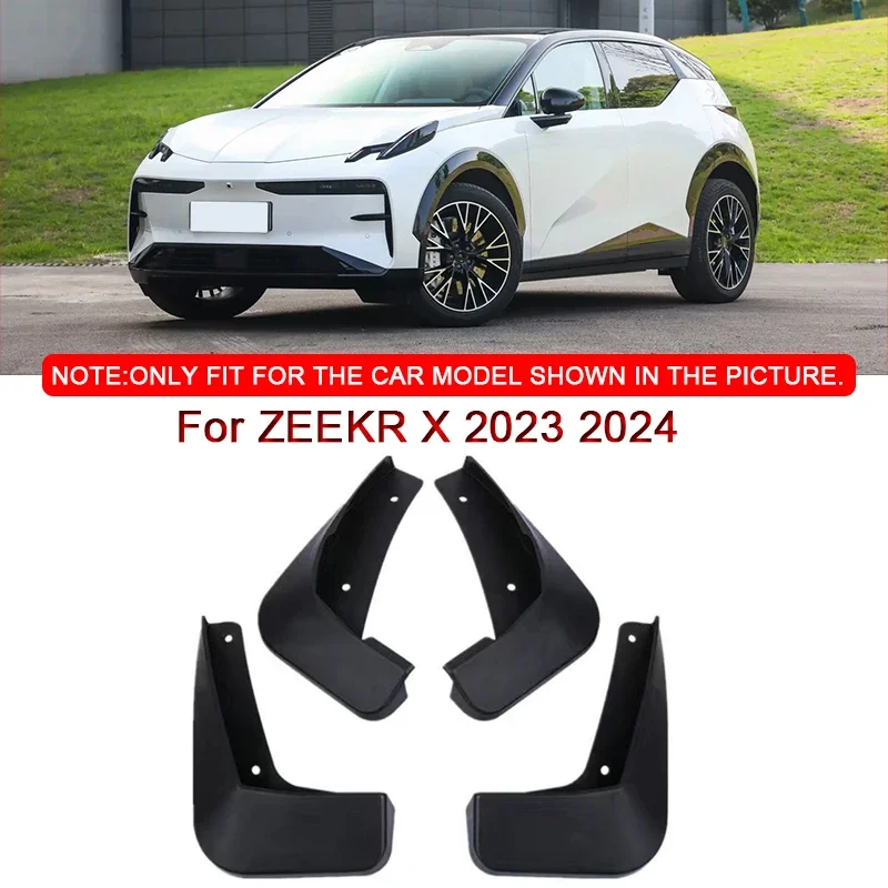 

4pcs/set For ZEEKR X 2023 2024 Car Styling ABS Car Mud Flaps Splash Guard Mudguards MudFlaps Front Rear Fender Auto Accessories