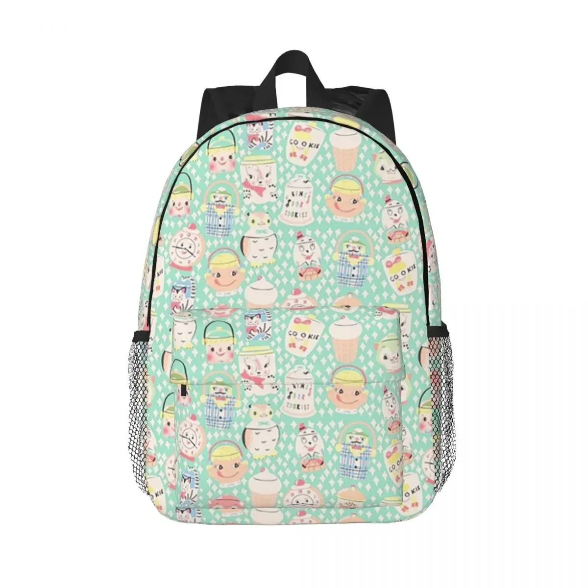 

Vintage Cookie Jars Backpacks Boys Girls Bookbag Fashion Children School Bags Travel Rucksack Shoulder Bag Large Capacity
