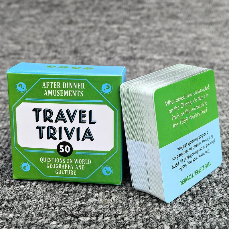 50 Pieces After-Dinner Amusements Cards - Nighttime Family Party Icebreaker Game, Kids' Educational Game Cards view 2
