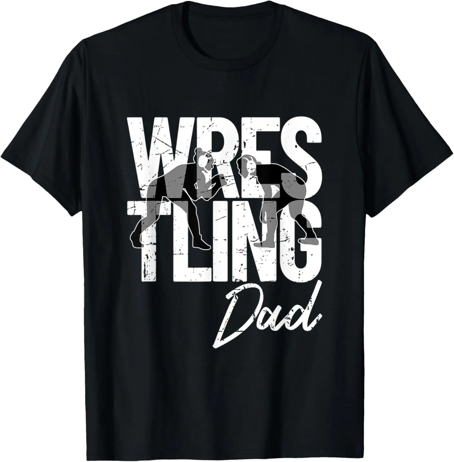 Hombre Niña Wrestling Dad - Camiseta familiar a juego de luchador