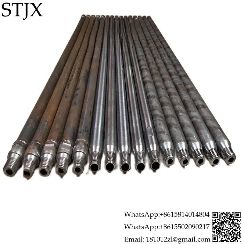 Water drill connection rod water drill tap water pipelay machine water drill bit extension rod 1 meter thickened soil drill bit