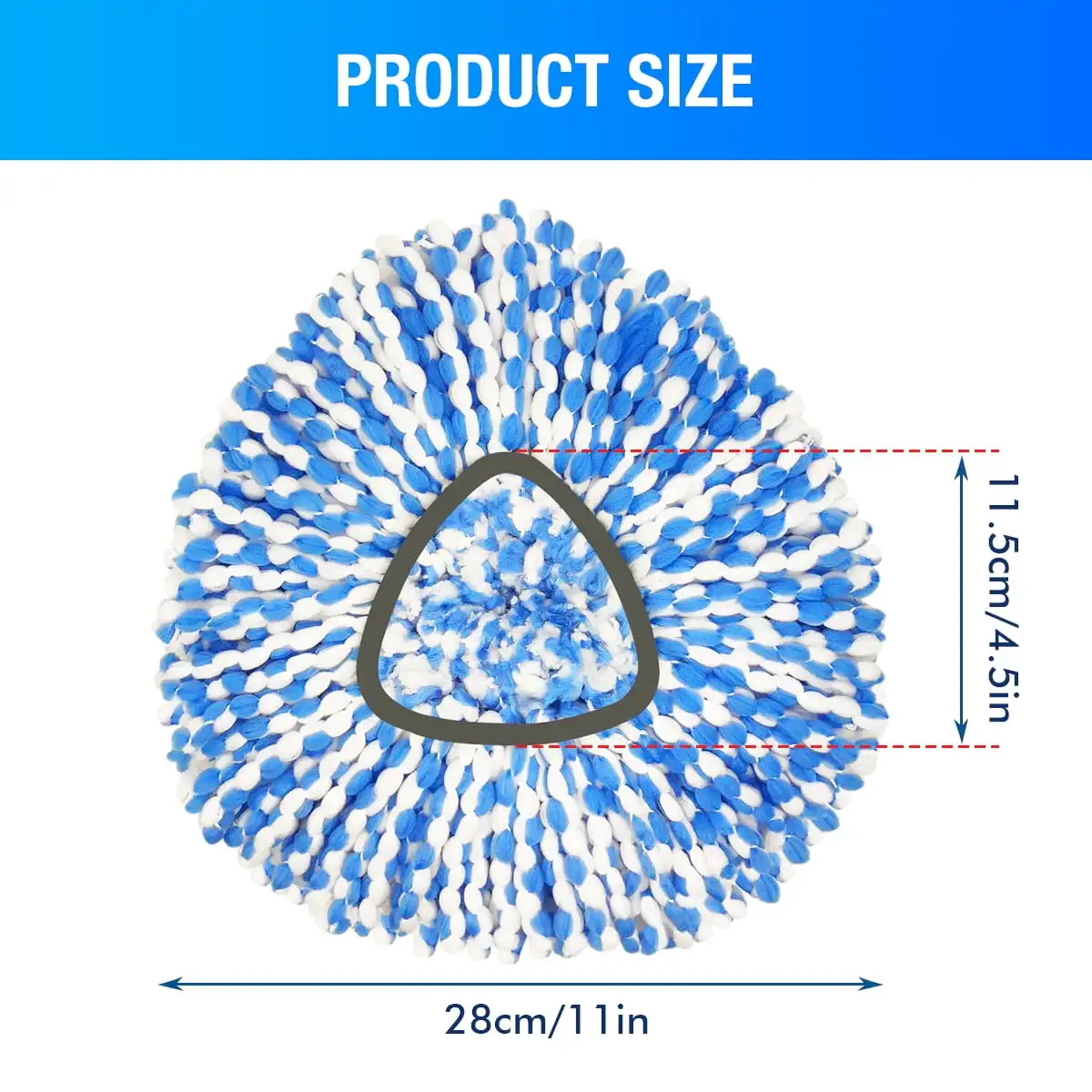 4/6 Pack Microfiber Mop Refills for O-Cedar RinseClean System, Washable Durable Replacement Heads