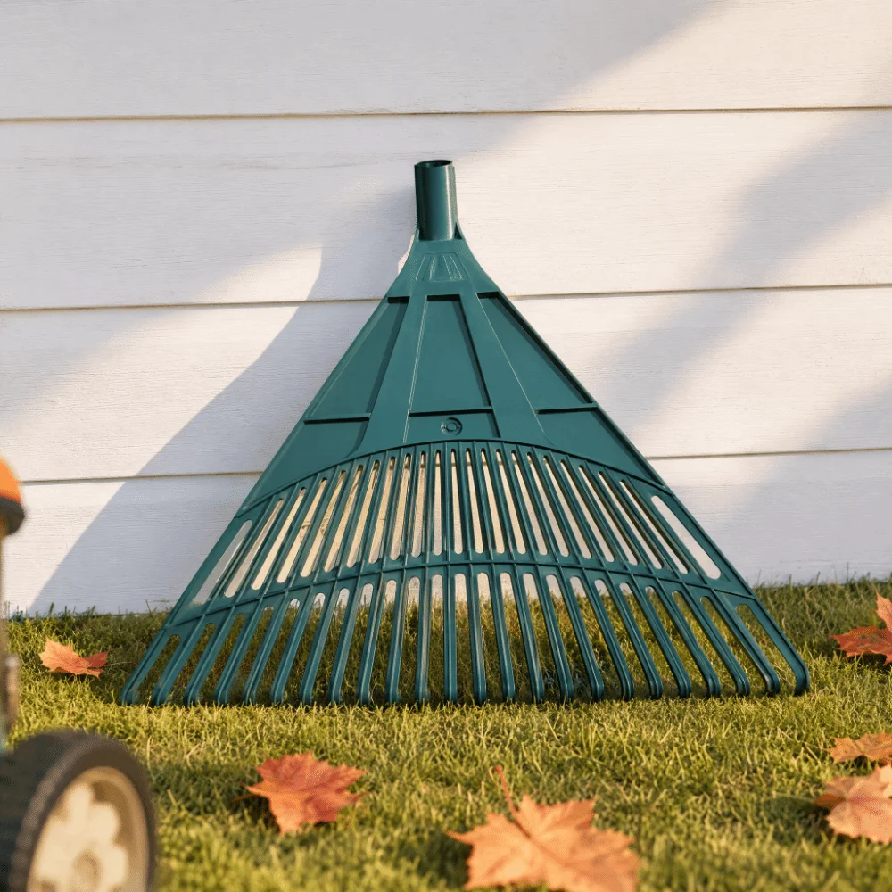 Deciduous Plastic Grass Rake High Strength Portable Compact Weeding Rake Head Small Shrub High Hardness Leaf Rake Root Removal