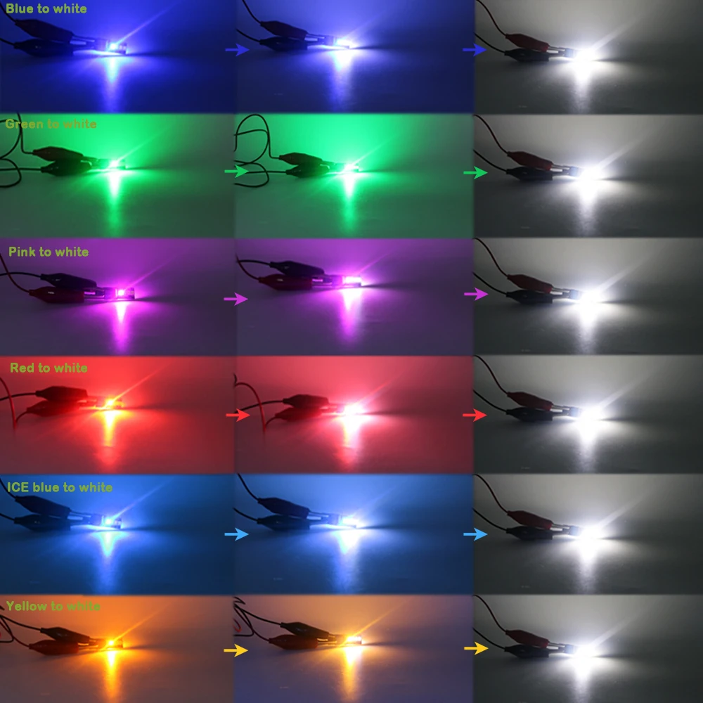 10pcs Canbus W5W T10 8smd 2835 자동 웨지 라이트 독서 램프 No ... - 5