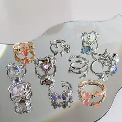 Heart Shaped Ring Waterproof Ring Stainless Steel Ring Sweet Couple Ring Minimalism Rings For Women Gifts new 2023