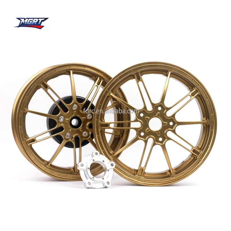 

Hot Sale VESPA Wheel Bronze-colored Rims Forged Aluminum Wheel Hub Front and Rear Set for PIAGGIO VESPA