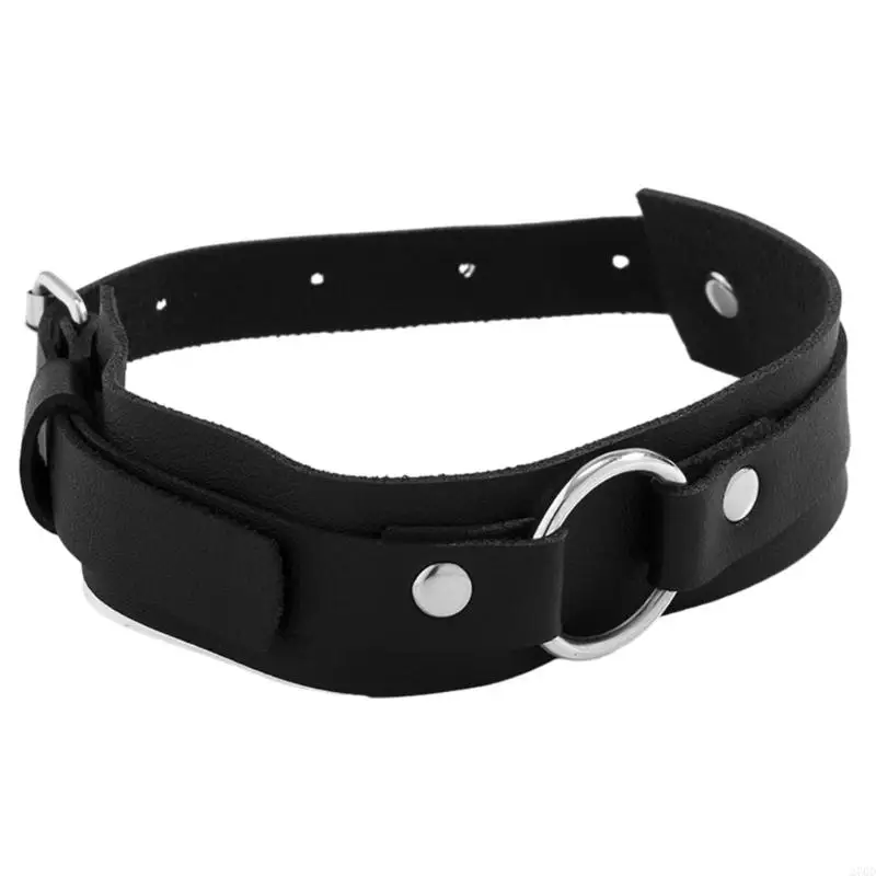 270D PU-Leder-Armmanschetten-Oberarmband für Erwachsene, schwarz, verstellbare Armmanschette