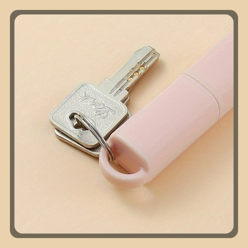 مجموعة مقصات أظافر صغيرة محمولة مكونة من قطعة واحدة مع سلسلة مفاتيح، مقص أظافر متعدد الوظائف مقاوم للرذاذ للاستخدام المنزلي - مانيكير أساسي #6