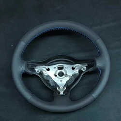 DIY Microfiber Leather Braid On The Steering Wheel Cover For VW POLO 6N2 LUPO 2000 99A 2008 GOLF MK4 Hand-sewing Steering Wheel