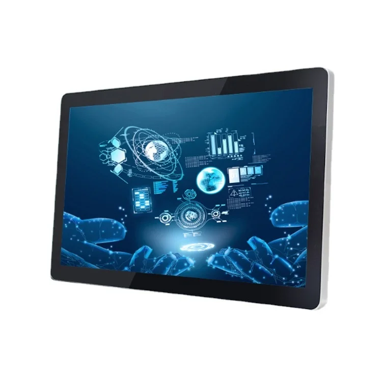 جهاز الكل في واحد من الدرجة الصناعية مقاس 10.1 بوصة Win7 Android جهاز لوحي مثبت على الحائط يعمل باللمس بالسعة LCD كمبيوتر مدمج