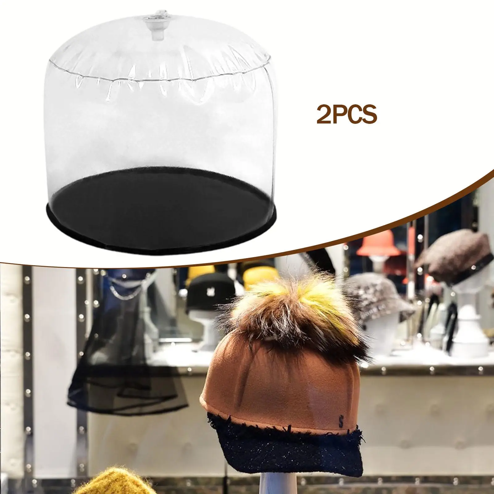 Inflatable Hat Holder for Adults PVC Frame Hat Rack Baseball Caps Shaper Inner for Shop Closet Home Photography Organizer Holder